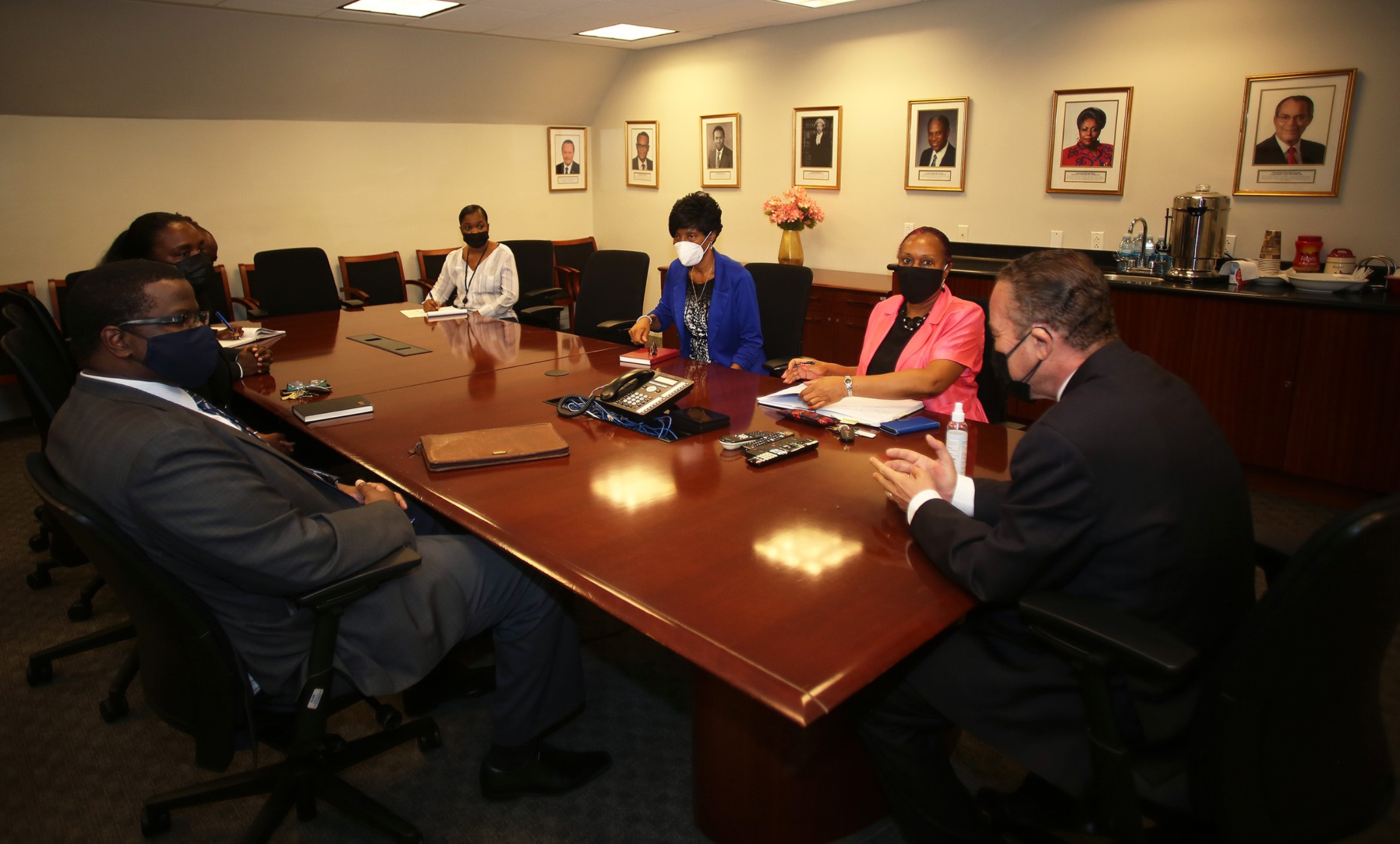 New Officers of the Bahamas Bar Association Pay Courtesy Call on the